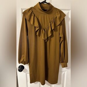 Who What Wear long sleeve mock turtle neck dress with POCKETS!! Size medium.